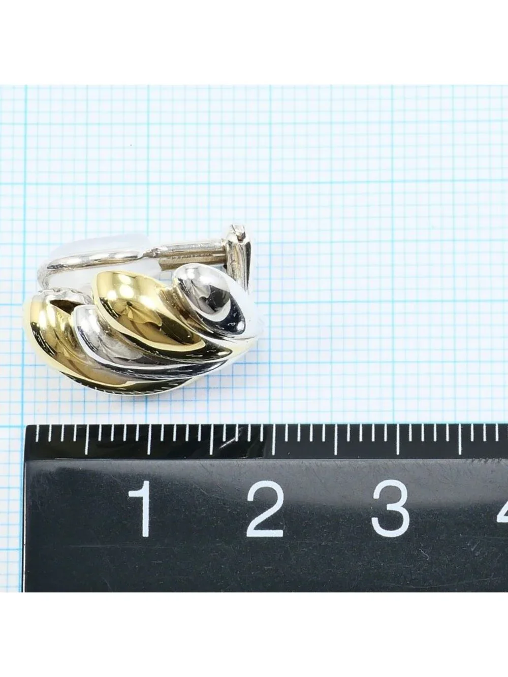 Tiffany & Co Leaf 18k Yellow Gold 925 Sterling Silver Earrings Clip